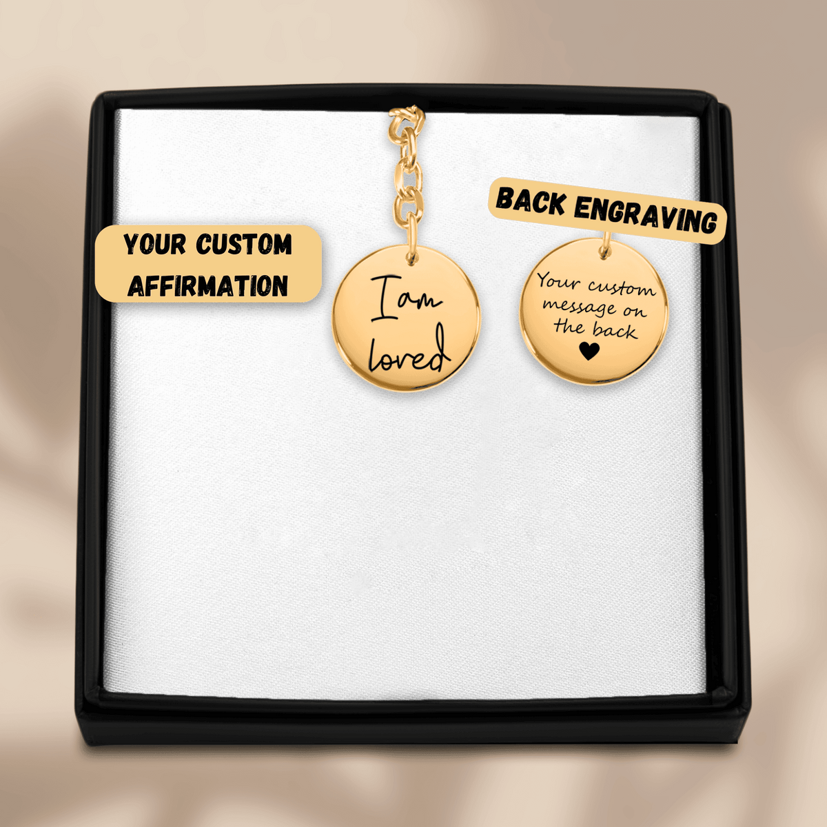 Affirmations Coin Keychains