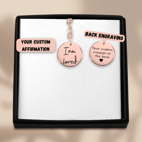 Affirmations Coin Keychains
