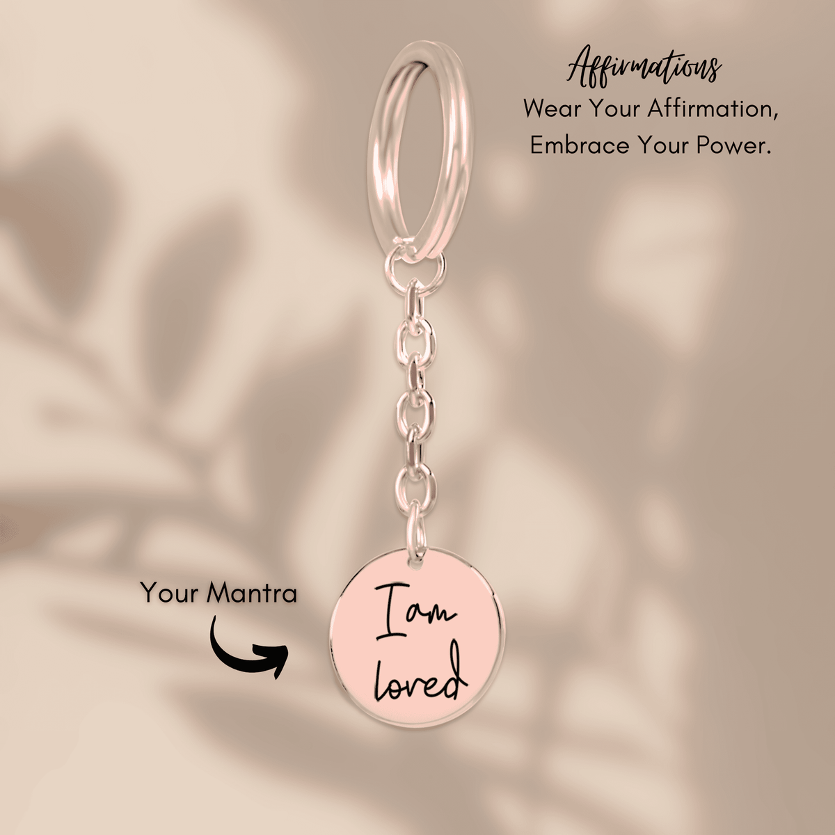 Affirmations Coin Keychains